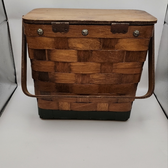 Vintage Gary Gail Dallas Wooden Purse 9 X 9.5 X 5.5 - Picture 4 of 16